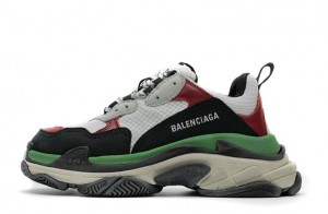 Balenciaga Triple S Retro "White Burgundy" Replica