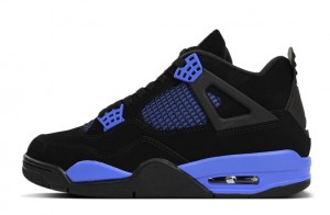 Premium Air Jordan 4 Retro "Black Game Royal"