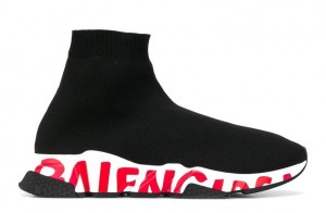 Balenciaga Speed Trainer "Graffiti - Black Red" Reps