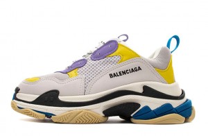 Balenciaga Triple S Retro Sneakers "Trend Purple/Yellow" Replica