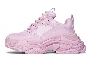 Balenciaga Wmns Triple S Sneaker "Allover Logo - Pink" Replica