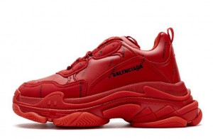 Balenciaga Wmns Triple S "All Over Logo - Bright Red" Reps