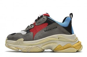 Balenciaga Triple S "Grey Red Blue" (2018 Reissue) Reps