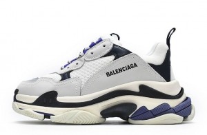 Balenciaga Triple S "White Dark Blue" Replica