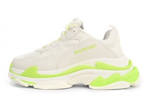 Balenciaga Triple S "White Fluo Yellow" (Wmns) Rep