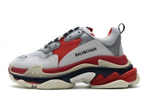 Balenciaga Triple S "Red White Dark Grey" Rep