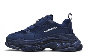 Balenciaga Triple S Clear Sole "Navy" Reps