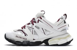 Balenciaga Tess S. "White Claret Red" Runners Reps