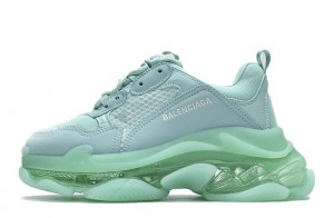 Balenciaga Triple S Clear Sole "Green" Replica