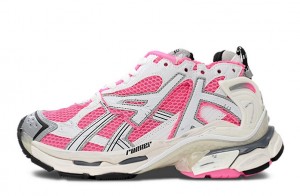 Balenciaga Wmns Runner Sneaker "White Neon Pink" Replica