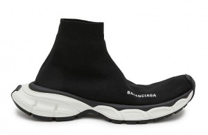 Balenciaga Knit Sock Sneakers "Black and White" Replica