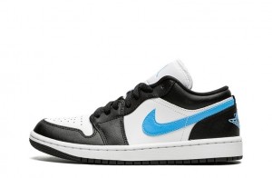 Wmns Air Jordan 1 Low "Black University Blue" Reps