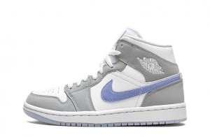 Wmns Jordan 1 Mid "Wolf Grey Aluminum" Reps