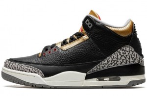 Air Jordan 3 Retro "Black Gold" (Women's) Replica