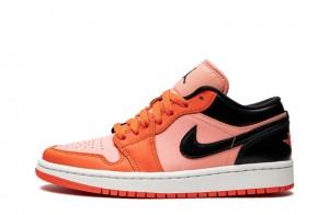 Wmns Air Jordan 1 Low SE "Rush Orange Black" Reps