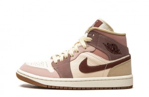 Wmns Air Jordan 1 Mid SE "Dark Pony Smoky Mauve" Replica