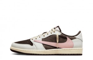 Travis Scott x Wmns Jordan 1 Retro Low OG SP "Dark Pony Pink Oxford" Reps