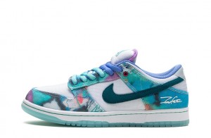 Futura Laboratories x Nike Dunk Low SB "Bleached Aqua" Replica