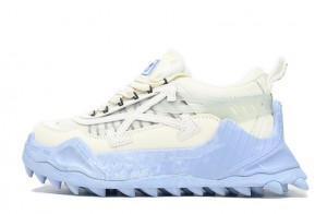 Off-White Odsy-1000 Sneaker "White Blue Marble" Reps