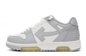 Off-White Out Of Office OOO Low Tops "Grey White" Replicas