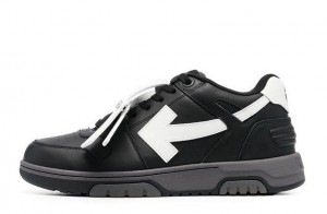 Off-White Out Of Office OOO Low Tops "Black Grey White" SS22 Reps