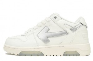 Off-White Out Of Office Low Tops "White Silver" Replica