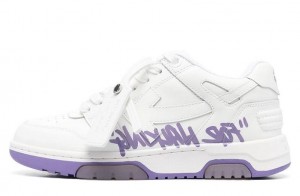 Wmns Off-White Out Of Office OOO For Walking Low Tops "White Lilac" Replica