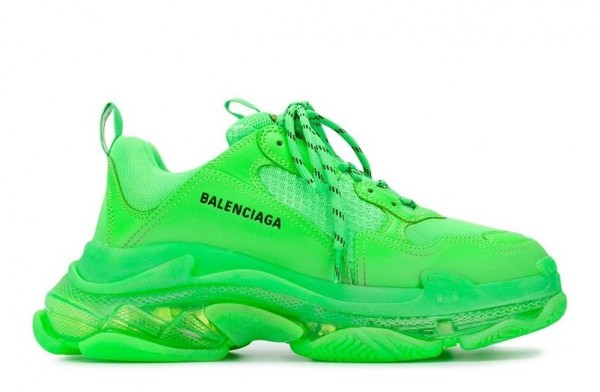 Green balenciaga triple s replica sale