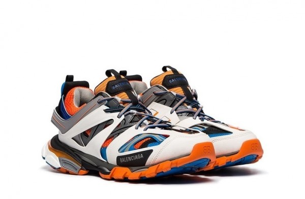 balenciaga sneakers blue and orange