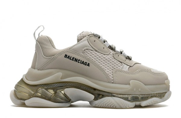 Cheap Replica Balenciaga Triple S Clear Sole “Beige Grey ...