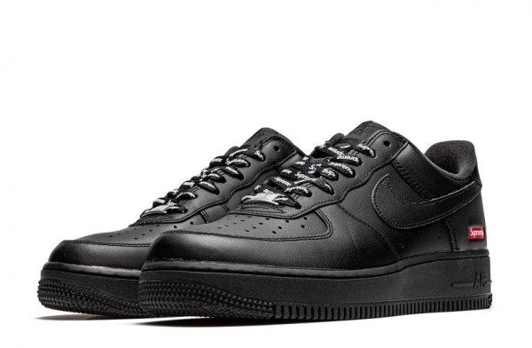 Best Fake Supreme x Nike Air Force 1 Low "Black“ CU9225-001 for Sale