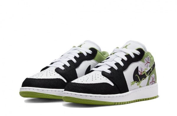 jordan 1 low floral vines